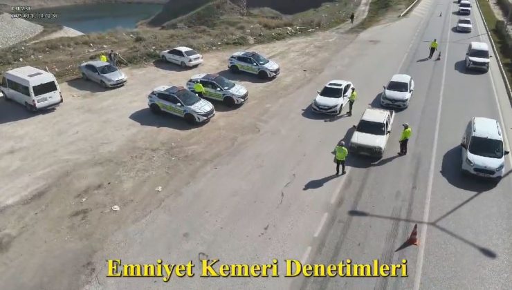 HATAY’DA DRON DESTEKLİ TRAFİK DENETİMİ GERÇEKLEŞTİRİLDİ