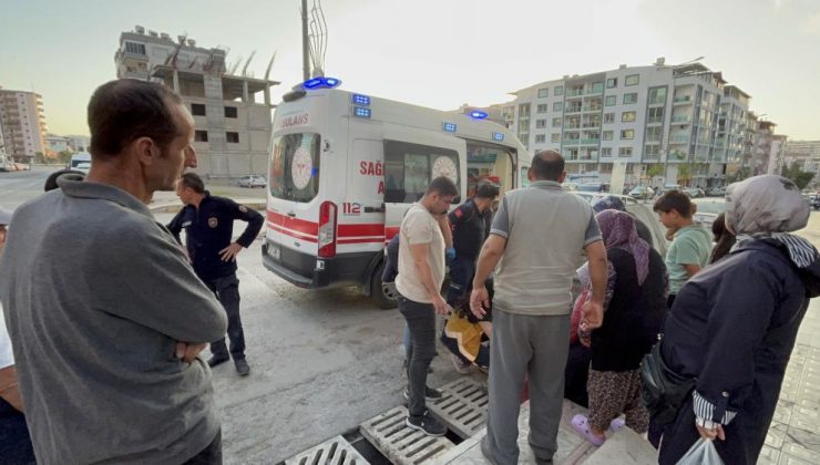 Ayağı mazgala sıkışan kadın zor anlar yaşadı