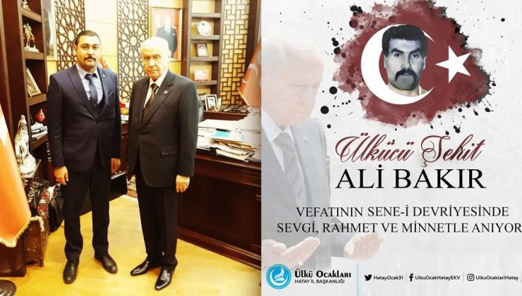 BAŞKAN DÖNER, ÜLKÜCÜ ŞEHİT ALİ BAKIR’I ANDI