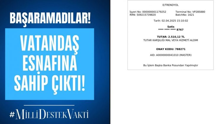 TUTAR’DAN BOYKOT’A YERLİ VE MİLLİ TEPKİ