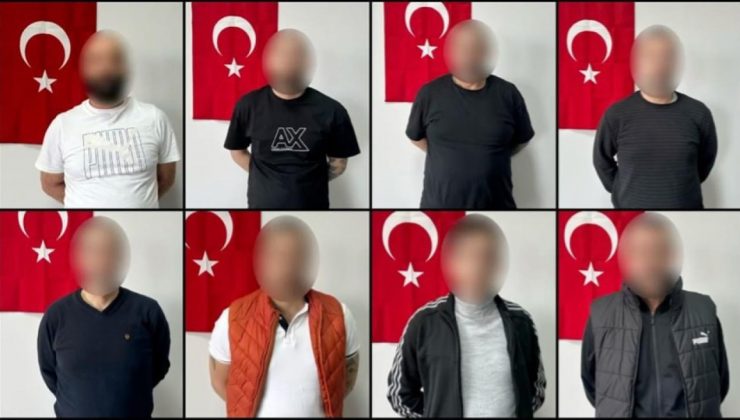 KIRMIZI BÜLTENLE ARANAN 8 ŞÜPHELİ GÜRCİSTAN’DAN GETİRİLDİ