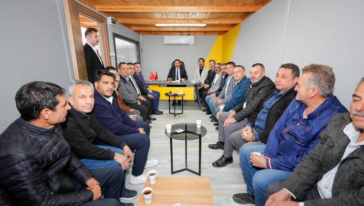 VALİ MASATLI’DAN NAKLİYECİLER ÇARŞISINA ZİYARET