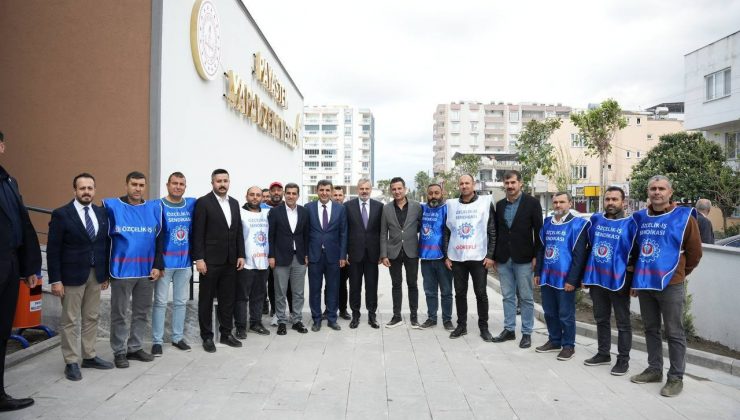 BAŞKAN ÖNTÜRK, GREVDEKİ İŞÇİLERE DESTEK VERDİ