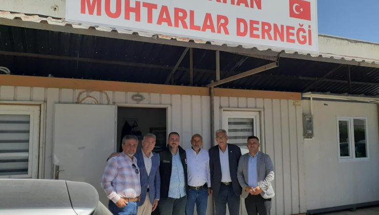 ŞENER KIRIKHAN MUHTARLAR DERNEĞİNİ ZİYARET ETTİ