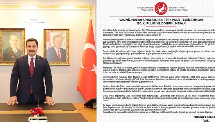 MASATLI: TÜRK POLİS TEŞKİLATIMIZ TOPLUMUN CESUR YÜREĞİDİR