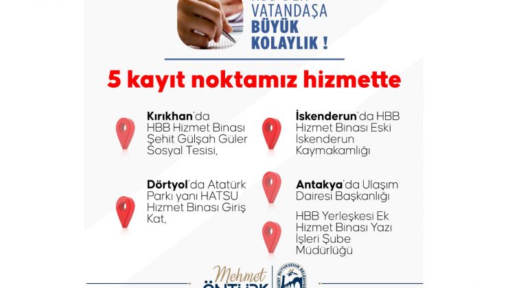 HBB’DEN VATANDAŞA BÜYÜK KOLAYLIK!