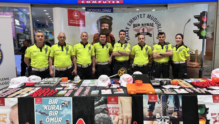 HATAY’DA VATANDAŞLARA TRAFİK EĞİTİMİ VERİLDİ 