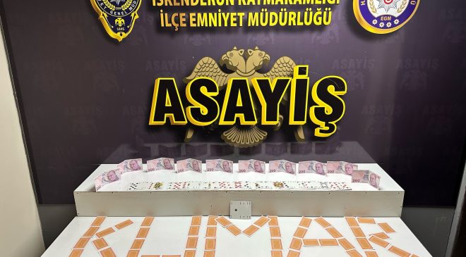 HATAY’DA KUMAR OYNAYAN ŞAHISLARA SUÇÜSTÜ   