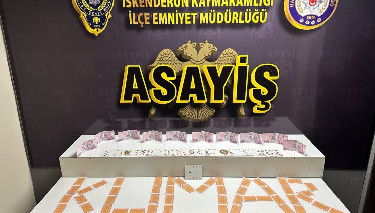 HATAY’DA KUMAR OYNAYAN ŞAHISLARA SUÇÜSTÜ   