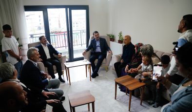 YENİ YUVASINDA İLK MİSAFİRİ BAKAN KURUM