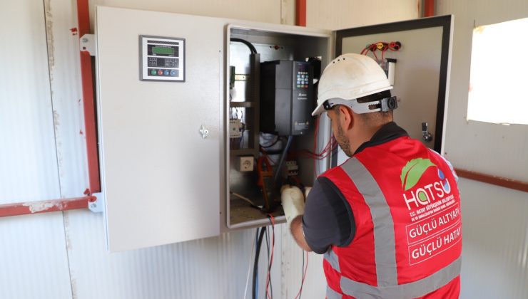 HATSU, HASSA’DA 1740 METRELİK ENERJİ NAKİL HATTI DÖŞEDİ   