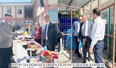 HATAY’DA ÖĞRENCİLERDEN FİLİSTİN’E DESTEK KERMESİ