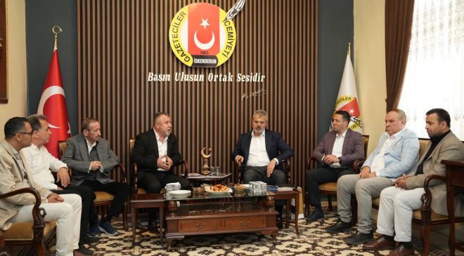 BAŞKAN ÖNTÜRK İSKENDERUN’DA GAZETECİLERLE BULUŞTU