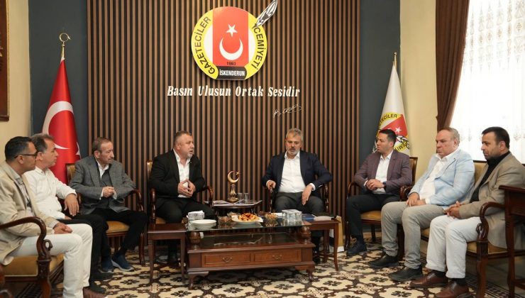 BAŞKAN ÖNTÜRK İSKENDERUN’DA GAZETECİLERLE BULUŞTU