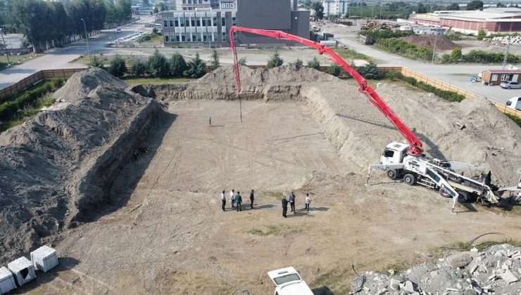 ERZİN’DE YÜZME HAVUZU TEMELİ ATILDI
