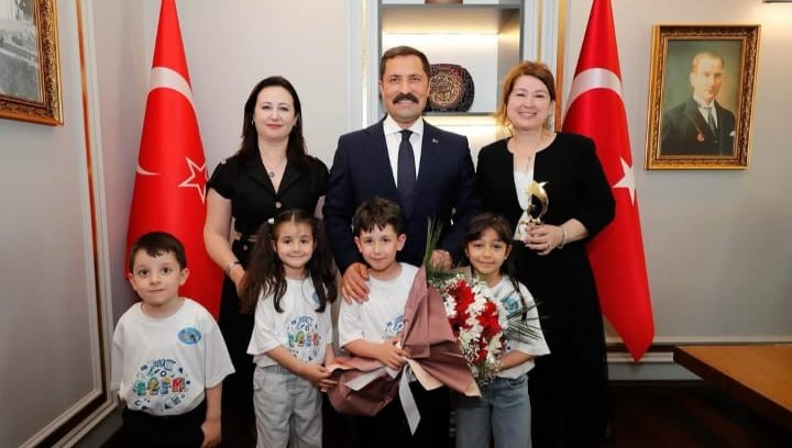 ŞAMPİYON ECEMSU ANAOKULUNDAN VALİ MASATLI’YA  ZİYARET