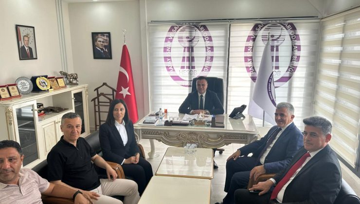 SGK HEYETİ HESOB BAŞKANI YILMAZ’I ZİYARET ETTİ