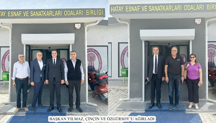 BAŞKAN YILMAZ, ÇİNÇİN VE ÖZGÜRSOY’U AĞIRLADI