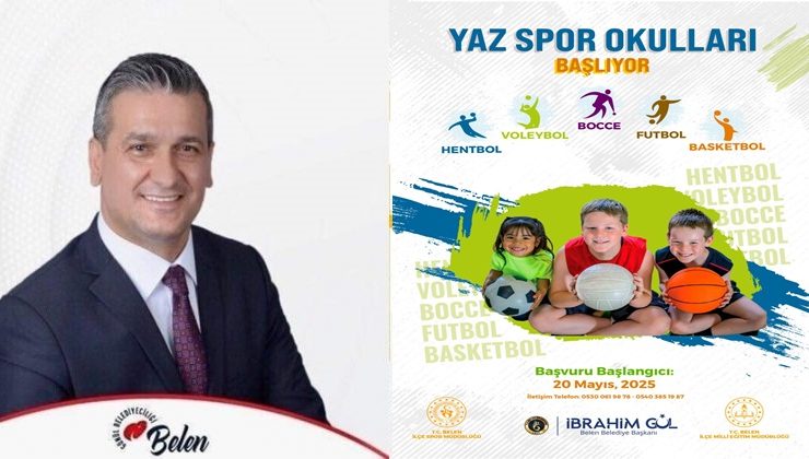 BELEN BELEDİYESİ’NDEN ÇOCUKLARA SPOR DOLU BİR YAZ MÜJDESİ!