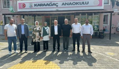 BAŞKAN BAYRAKDAR’DAN ANAOKULUNA ZİYARET