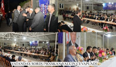 VATANDAŞ SORDU, BAŞKAN YALÇIN CEVAPLADI