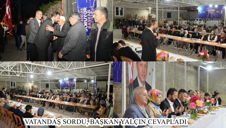 VATANDAŞ SORDU, BAŞKAN YALÇIN CEVAPLADI