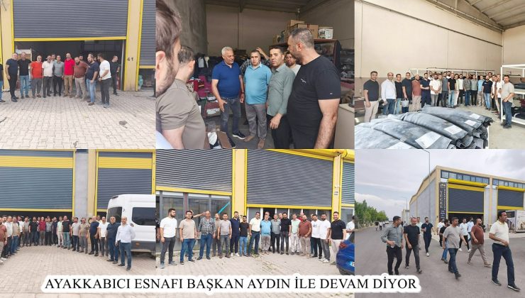 AYAKKABICI ESNAFI BAŞKAN AYDIN İLE DEVAM DİYOR