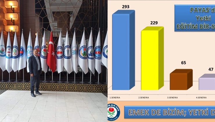 EĞİTİM-BİR-SEN, PAYAS’TA YENİDEN YETKİLİ SENDİKA
