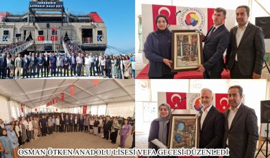 OSMAN ÖTKEN ANADOLU LİSESİ VEFA GECESİ DÜZENLEDİ
