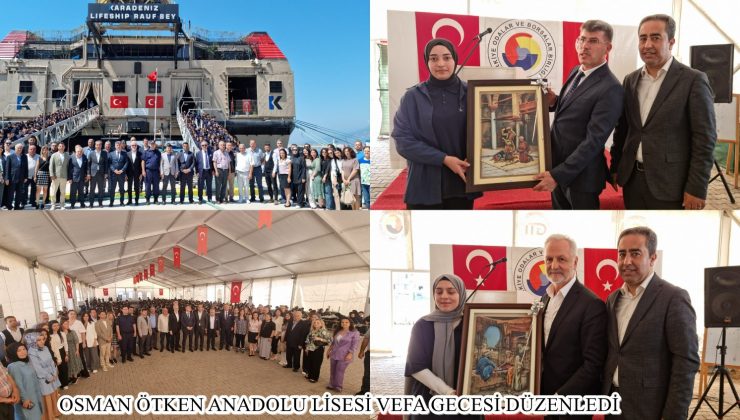 OSMAN ÖTKEN ANADOLU LİSESİ VEFA GECESİ DÜZENLEDİ