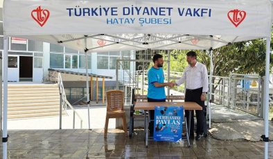 HATAY’DA KURBAN BAĞIŞ STANDI AÇILDI
