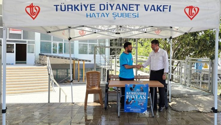 HATAY’DA KURBAN BAĞIŞ STANDI AÇILDI