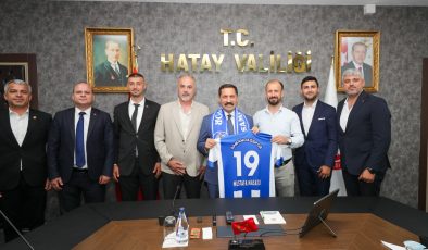 SAMANDAĞ SPOR YÖNETİMİNDEN VALİ MASATLI’YA ZİYARET