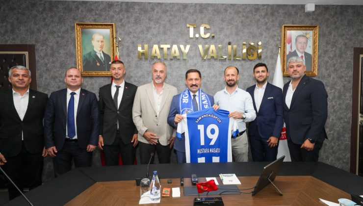 SAMANDAĞ SPOR YÖNETİMİNDEN VALİ MASATLI’YA ZİYARET