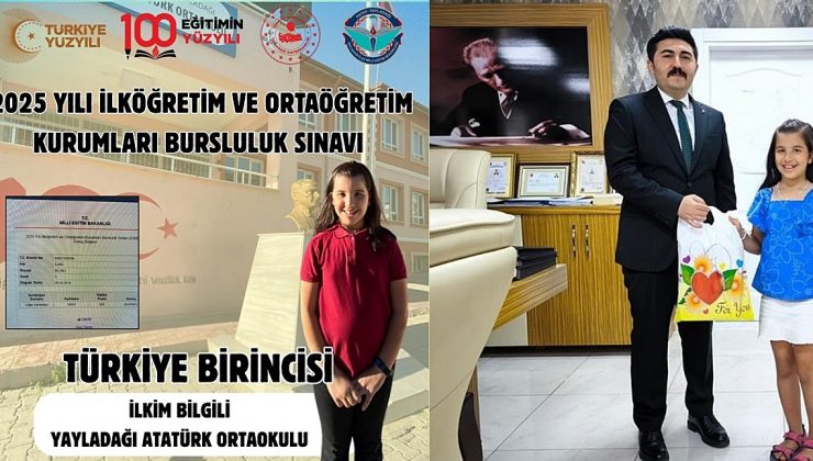 HATAYLI ÖĞRENCİ BURSLULUK SINAVINDA TÜRKİYE BİRİNCİSİ OLDU