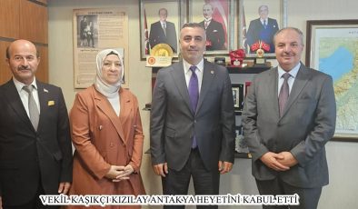 VEKİL KAŞIKÇI KIZILAY ANTAKYA HEYETİNİ KABUL ETTİ