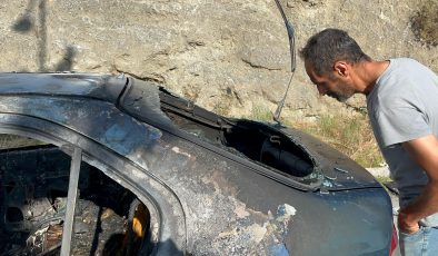 20 GÜN ÖNCE SATIN ALDIĞI OTOMOBİL ALEV ALEV YANDI 