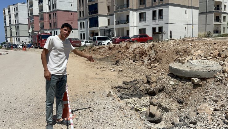 YOL ÇALIŞMASI ESNASINDA YAŞANAN PATLAMA HASTANEDE PANİĞE NEDEN OLDU 