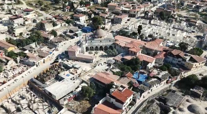DEPREMİN YIKTIĞI HABİB-İ NECCAR CAMİİ’NDE İHYA ÇALIŞMALARI HIZLA SÜRÜYOR   