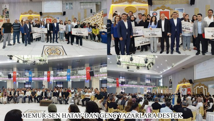MEMUR-SEN HATAY’DAN GENÇ YAZARLARA DESTEK