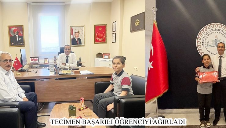 TECİMEN BAŞARILI ÖĞRENCİYİ AĞIRLADI