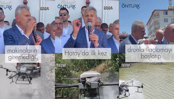 BAŞKAN ÖNTÜRK DRONE ÇAĞINI BAŞLATTI