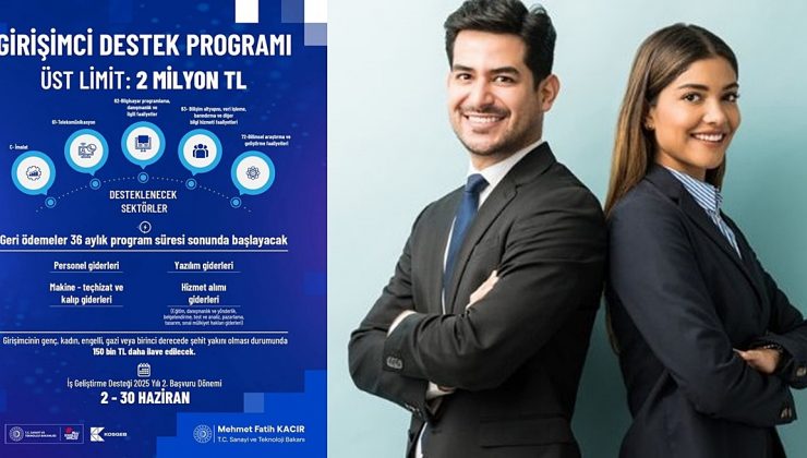 GENÇ GİRİŞİMCİLERE 2 MİLYON TL DESTEK VERİLECEK
