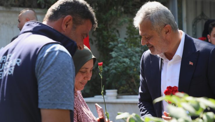 BAŞKAN ÖNTÜRK’TEN ŞEHİTLİKLERE ZİYARET