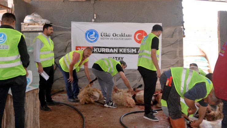 ÜLKÜ OCAKLARI KURBAN BAĞIŞLARINI İHTİYAÇ SAHİPLERİNE ULAŞTIRDI