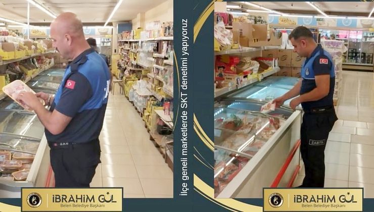 BELEN’DE ZABITA EKİPLERİNDEN MARKETLERE SIKI DENETİM