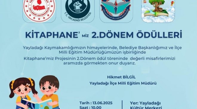 BAŞKAN YALÇIN’DAN ÖDÜL TÖRENİNE DAVET