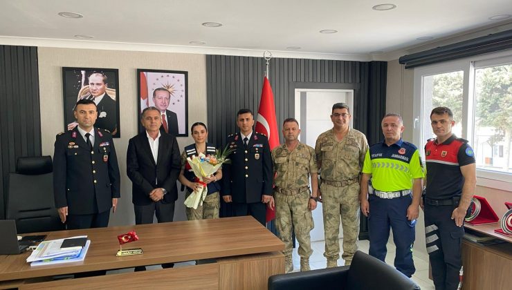 KAYMAKAM AKDAŞ JANDARMA TEŞKİLATINI KABUL ETTİ