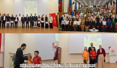 KİTAPHANE’MİZ 2. DÖNEM ÖDÜLLERİ VERİLDİ