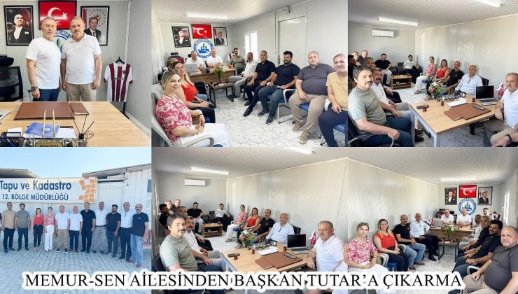 MEMUR-SEN AİLESİNDEN BAŞKAN TUTAR’A ÇIKARMA